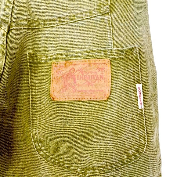 VINTAGE 80’s 90’s Donovan Light Green Ribcage High Waisted Baggy Carpenter Jeans - Picture 8 of 8